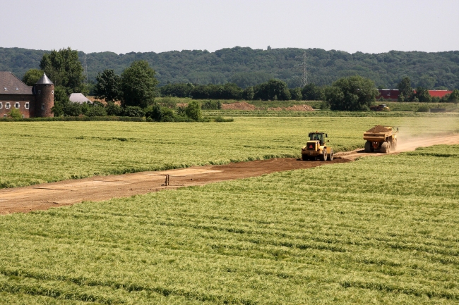 Onderhoud aan de werkweg.