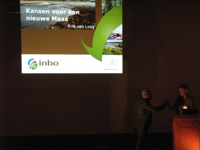 De heer Kris van Looy, Wetenschappelijk attaché bij het Belgische Instituut voor Natuur- en Bosonderzoek was een van de sprekers.