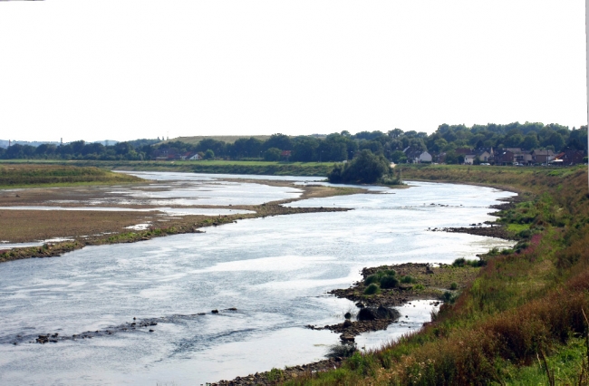 Het uiteindelijke resultaat na aanleg van de stroomgeulverbreding. 