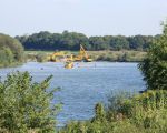 Rijkswaterstaat heeft de waterstand laag gehouden om dit mogelijk te maken. (26-9-2008 - Jan Dolmans)