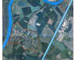 De bewoners van de woningen in Itteren binnen de gele lijn komen in aanmerking voor de zogenaamde nulmeting. (4-6-2007 - n.v.t.)
