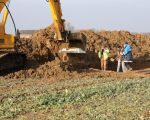 Onlangs is het archeologisch onderzoek van verleden jaar voortgezet op een locatie ten zuiden van hoeve Hartelstein. (29-1-2009 - Jan Dolmans)