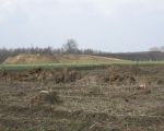 Het grondepot aan de oostzijde van Itteren. (7-3-2009 - Han Hamakers)