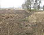 Ook hier worden nog steeds bomen gekapt zoals bijvoorbeeld voor de uitstulping aan de rechterkant. Niet helemaal duidelijk is wat hiervan de bedoeling is. (14-3-2009 - Han Hamakers)