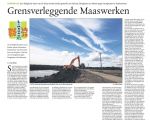 Krantenartikel in verband met officiële start aan de Belgische zijde op 15 mei 2009. (15-5-2009 - n.v.t.)