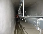 Opname in een van de transporttunnels. (8-7-2009 - Han Hamakers)