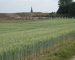 Lange rijen op weg naar het paardengraf tijdens de open dag. (1-7-2010 - Han Hamakers)