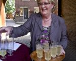 Maria L'Homme, zij kwam met het idee de historische trap te restaureren. Een gouden idee als we het eindresultaat zien.  (24-9-2011 - Jan Dolmans)