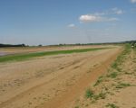 Bij de stroomgeulverbreding Borgharen Noord begint het al groen te worden. Binnenkort worden hier de eerste dieren uitgezet. (13-5-2012 - Han Hamakers)