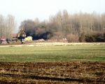 De werkbrug bij Op de Bos in Itteren is weggehaald en het terrein wordt verder afgewerkt.  (5-12-2016 - Jan Dolmans)